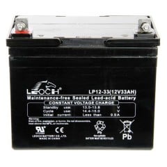 AGM SEALED DEEP CYCLE BATTERY 12V 33AH L195 X W130 X H180