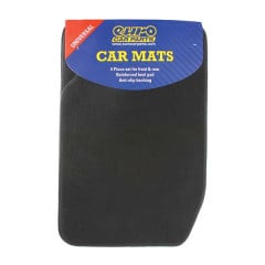 Universal 4pc Black Carpet Mat Set