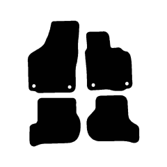 Skoda Octavia 2008 - 2013 (4 Pieces 4 Clips) Car Mats