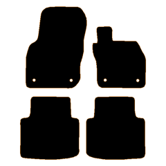 Skoda Superb 2024 - Current (4 Pieces 4 Clips) Car Mats