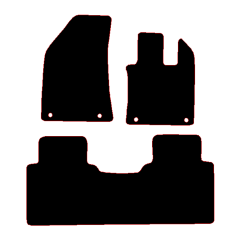 MG HS Manual 2024 - Current (3 Pieces 4 Clips) Car Mats