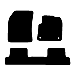 Peugeot 3008 Hybrid 2022 - 2024 (3 Pieces 2 Clips) Car Mats