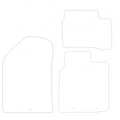 Kia Picanto  2011 - 2017 (4 Pieces 3 Clips) Car Mats