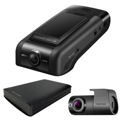 Thinkware U1000 Plus 4K Front & 1080p Rear Dash Cam Bundle including iVolt Pro External Battery