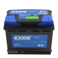 A1 EB620 EXIDE EXCELL BATTERY 027 62AH 540CCA L246XW175XH190 0/1 B13