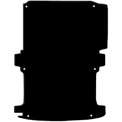 Volkswagen Transporter T5 LWB Van Rear Load Mat (single door) 2004 - 2015 (1 Piece 0 Clips) Car Mats