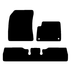 Peugeot E-Rifter 2021 - Current (3 Pieces 2 Clips) Car Mats