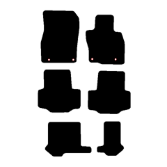 Mazda CX-80 2024 - Current (6 Pieces 4 Clips) Car Mats