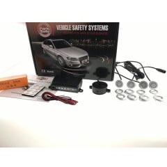 Park Safe 4pc Angled Mount Parking Sensor Kit (Rear) - Silver