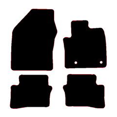 Toyota C-HR PHEV 2024 - Current (4 Pieces 2 Clips) Car Mats