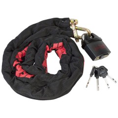 Am-Tech 72" Sleeved Chain + Lock - Square Links
