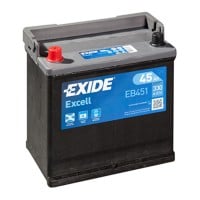 EB454 EXIDE EXCEL BATTERY 158 45AH 330CCA L237 X W127 X H227 0/1