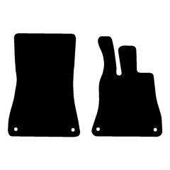Mercedes AMG GT Coupe (GT63) 2023 - Current (2 Pieces 4 Clips) Car Mats