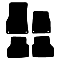 Audi A6 2018 - Current (4 Pieces 4 Clips) Car Mats