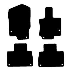 Mercedes GLE Coupe 2019 - Current (4 Pieces 8 Clips) Car Mats