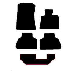 BMW X5 7 Seater 2019 - Current (5 Pieces 4 Clips) Car Mats