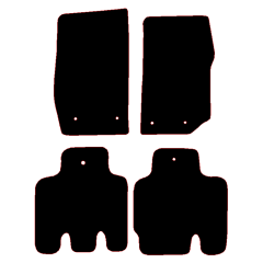 Jeep Wrangler JK 4 Door 2015 - 2019 (4 Pieces 6 Clips) Car Mats