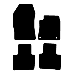 Citroen C5 X 2022 - Current (4 Pieces 2 Clips) Car Mats
