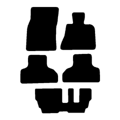 BMW X5 F15 7 Seater 2013 - 2018 (5 Pieces 4 Clips) Car Mat