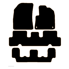 Citroen SpaceTourer 2018 - Current (3 Pieces 3 Clips) Car Mats