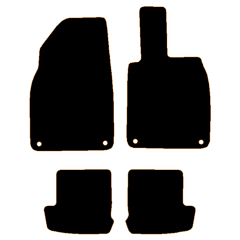 Porsche 911 3.0 Carrera 4S 4WD 2017 - Current (4 Pieces 4 Clips) Car Mats