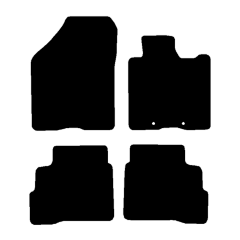 Suzuki Swift MHEV metal eyelet with peg in floor 2024 - Current (4 Pieces 2 Clips) Car Mats