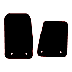Ford Tourneo Custom 2012 - 2023 (2 Pieces 4 Clips) Car Mats