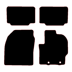 Toyota Yaris Cross Hybrid 2020 - Current (4 Pieces 2 Clips) Car Mats