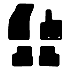 Fiat 500 Convertible Electric 2021 - Current (4 Pieces 2 Clips) Car Mats