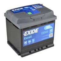 A1 EB500 EXIDE EXCELL BATTERY 012 50AH 450CCA L207XW175XH190 0/1 B3