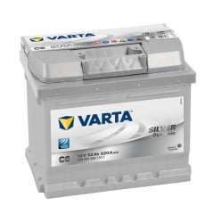 VARTA SILVER BATTERY 063 52AH 520CCA L207 X W175 X H175 0/1 B13