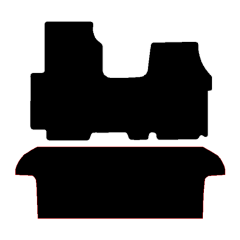 Vauxhall Vivaro 2001 - 2014 (2 Pieces 0 Clips) Car Mats