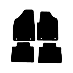 MG HS 2022 - 2024 (4 Pieces 4 Clips) Car Mats