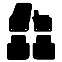 Skoda Kodiaq 5 seat version 2023 - Current (4 Pieces 4 Clips) Car Mats