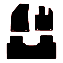 MG HS Auto 2024 - Current (3 Pieces 4 Clips) Car Mats