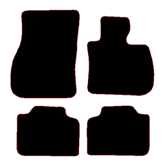 BMW X2 U10 2024 - Current (4 Pieces 4 Clips) Car Mats