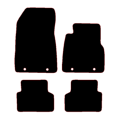 Mini Aceman 2024 - Current (4 Pieces 4 Clips) Car Mats