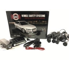 Park Safe 4pc Flat Mount Parking Sensor Kit (Rear) - Matt Black