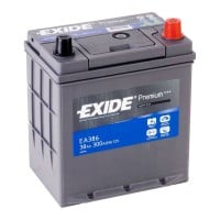 EA406 EXIDE PREM BATTERY 054 38AH 300CCA L187 X W127 X H220 H/DOWNS