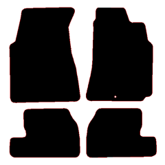 Nissan Silvia S15 1999 - 2002 (4 Pieces 0 Clips) Car Mats
