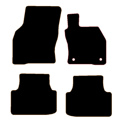 Cupra Leon 2020 - Current (4 Pieces 2 Clips) Car Mats