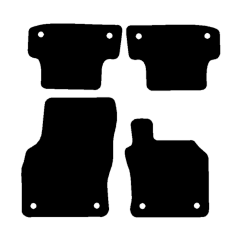 Audi A3 S3 Hatchback 2012 - 2020 (4 Pieces 8 Clips) Car Mats