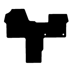 Peugeot Expert Van with walkthrough 2016 - Current (1 Pieces 2 Clips) Car Mats