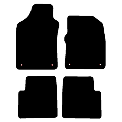 Abarth 595 2012 - Current (4 Pieces 4 Clips) Car Mats