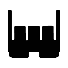 Mercedes Vito 2nd row for Dual Liner 2005 - 2015 (1 Pieces 0 Clips) Car Mats