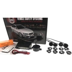 Park Safe 4pc Angled Mount Parking Sensor Kit (Front) - Gloss Black