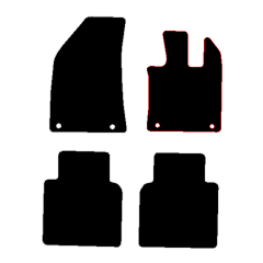MG HS Auto 2024 - Current (4 Pieces 4 Clips) Car Mats