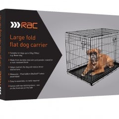 RAC Large Metal Fold Flat Crate With Plastic Tray