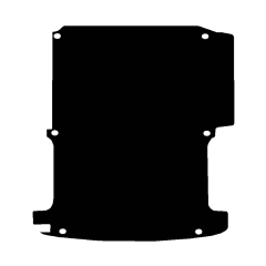 Volkswagen Transporter T5 SWB Van Rear Load Mat (single door) 2004 - 2015 (1 Piece 0 Clips) Car Mats