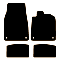 Audi E-Tron GT Model 2020 - Current (4 Pieces 4 Clips) Car Mats